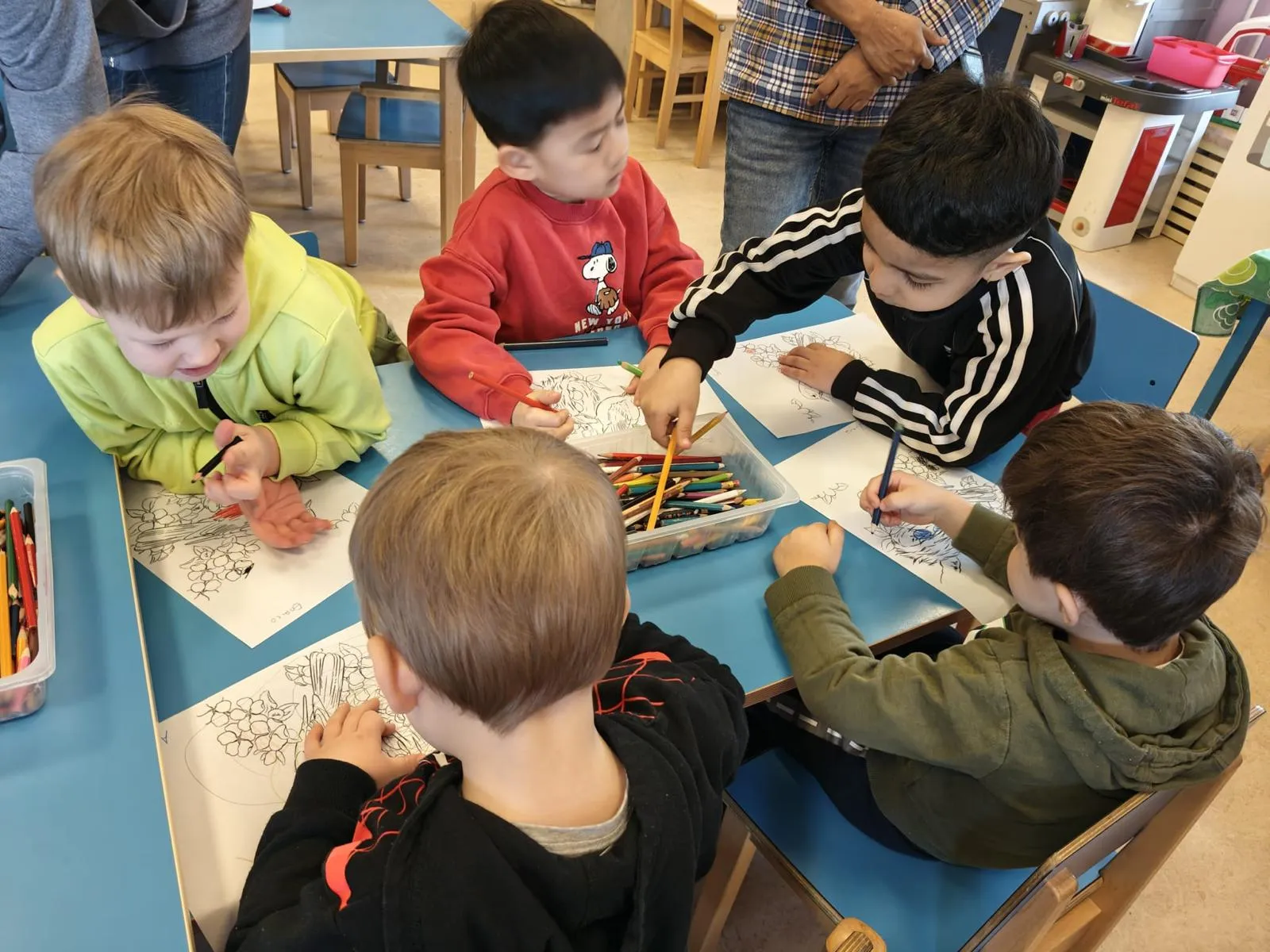 A picture of UMKA kids playing in fall 2025