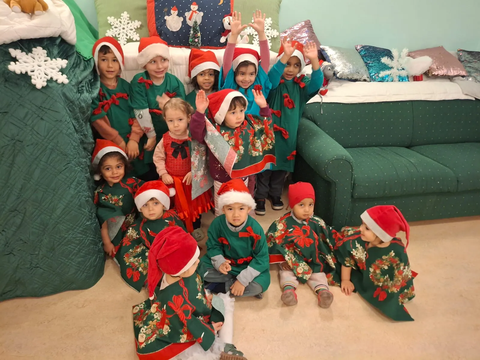 A picture of UMKA kids playing in winter 2026